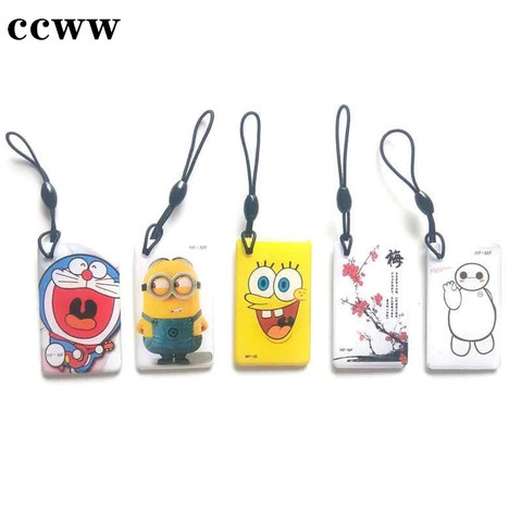 Dual Chip Frequency 125KHz 13.56MHz Changeable Rewritable UID/T5577 EM4305 RFID Rewrite 0 Block Keychain Key Tag Card 1Pcs ► Photo 1/6