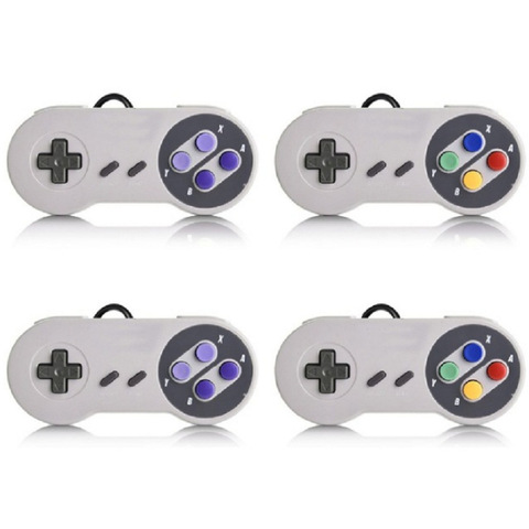 2pcs USB 2.0 PC Gamepad Wired Game Controller Joystick Joypad Game Controller SNES Game Pad for Windows PC MAC Computer Control ► Photo 1/6