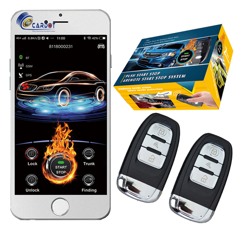 Cardot 2022 Gsm Car Alarm System Passwords Keyless Entry Ignition Start Stop Engine ► Photo 1/6