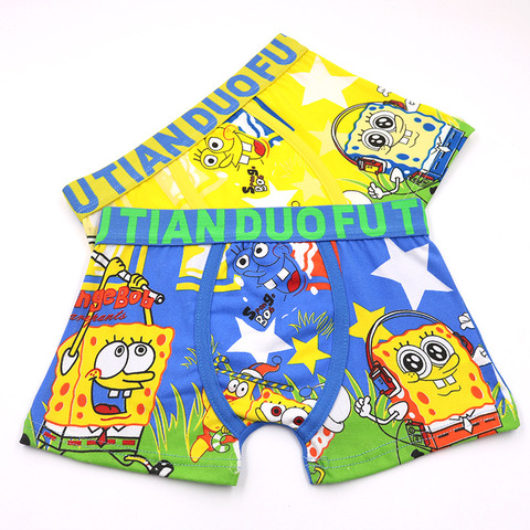 2pcs/set Cartoon Boys Underwear Soft Breathable Girls Panties Kid Boxer 3-11T Baby Panties Cartoon Sponge Panty Briefs Underpant ► Photo 1/5