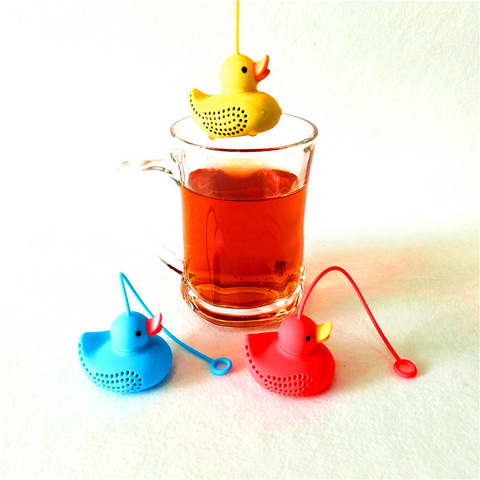 Silicone Kitchen Accessories Duck Shape Tea Strainers Food Grade Reusable 1Pcs Tea Infuser Loose Leaf Diffuser ► Photo 1/6