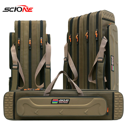 2/3/4 layer 80/90/100/120CM Fishing Bag  Multifunctional Fishing Rod Reel Lure Pole Storage Bag Case Fishing Gear Tackle  XA153G ► Photo 1/6