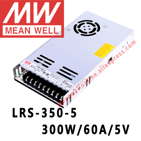 Mean Well LRS-350-5 meanwell 5V/60A/300W DC Single Output Switching Power Supply online store ► Photo 1/2