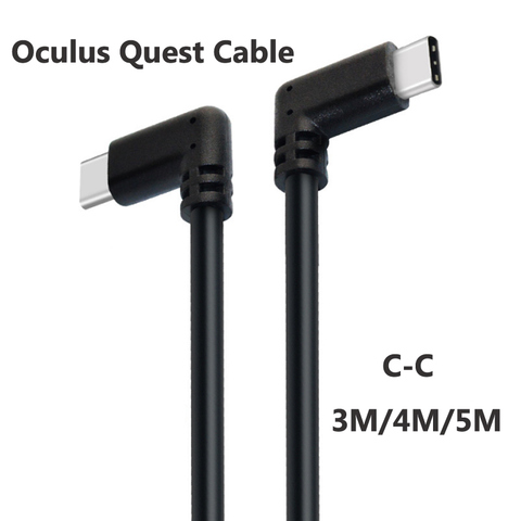 for Oculus Quest 2 Link Cable, 10ft/3m USB A to Type C Extension Cables, VR  Headset Cable for Oculus Quest 2 / Quest 1 (Black-3M)