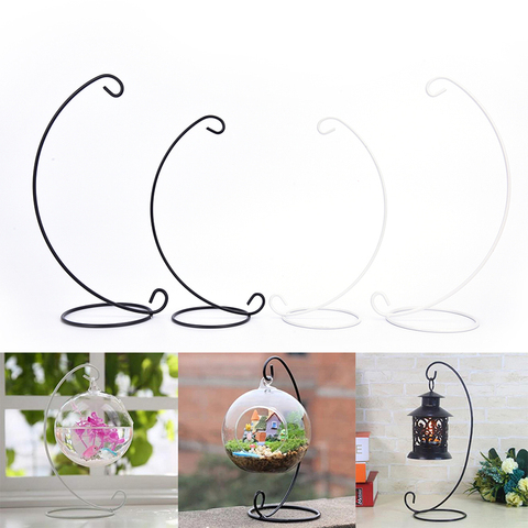 Retro Glass Ball Hanging Stand Candle Holder Wedding Iron Art Home Decoration Table Ball Lantern Candle Hanging Stand Holder ► Photo 1/6