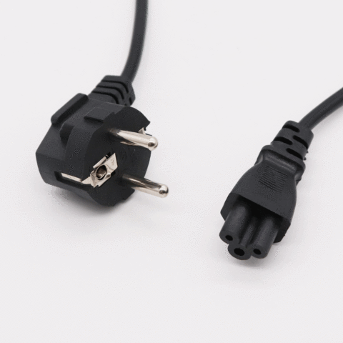 EU Power Adapter Supply Cord 1.5m 2m 3m Euro Plug IEC C5 Power Cable For HP Notebook Asus Dell Laptop Computer Monitor LG TV ► Photo 1/5