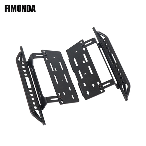 Tough Armor Side Steel Sliders Metal Pedals for 1/10 RC Car Crawler Axial SCX10 II 90046 90047 Jeep Wrangler Body Upgrade Parts ► Photo 1/6