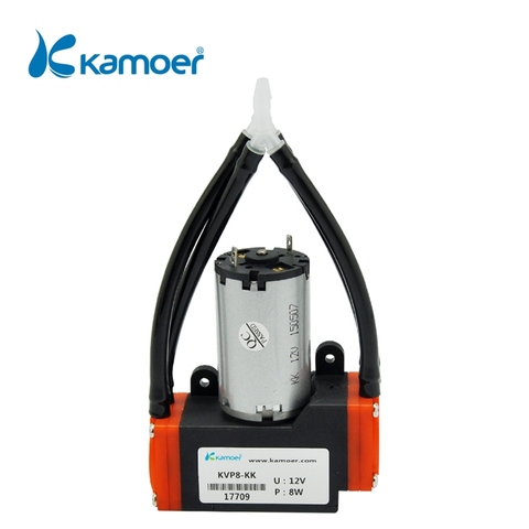 Kamoer KVP8  micro electric diaphragm air/vacuum pump  pump with brush motor and double head ► Photo 1/6