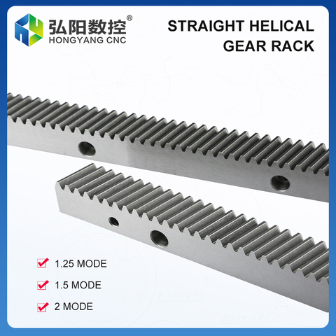 Track rack straight tooth helical rack 1.25M 1.5M 2M industrial machinery gear square rack 45 steel cnc rack linear guide ► Photo 1/6