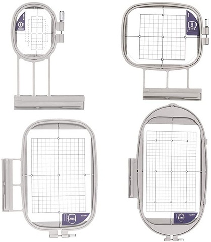 4Hoops for Brother Embroidery Machine Duetta 4500D 4750D Quattro 6000D 6700D Innov-is 2500D 1500D 4000D(SA437,SA438,SA439,SA441) ► Photo 1/5