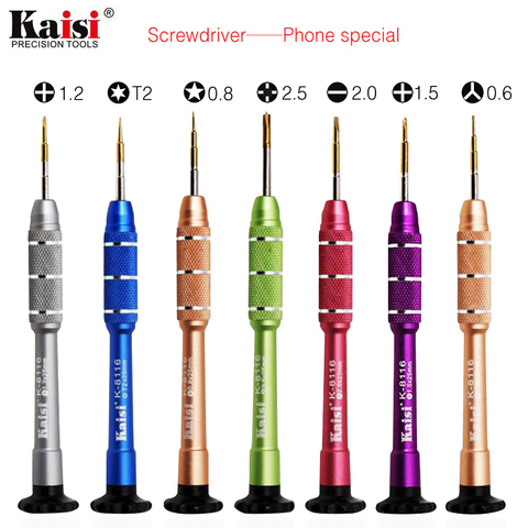 Kaisi 1 piece Slotted Phillips Torx Hex Tri-Wing Screwdriver For iPhone Samsung Huawei P8 Xiaomi Opening Repair Tools ► Photo 1/6