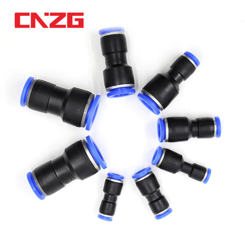 Pneumatic Fittings Fitting Plastic Connector PU PG 4mm 6mm 8mm 10mm Air water Hose Tube  Push in Straight Gas Quick Connectors ► Photo 1/6