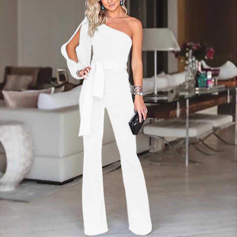 Hot Fashionable Women's Jumpsuit Romper Bodysuit Office Lady Party Ladies Long Regular Trousers Pants hot ► Photo 1/6