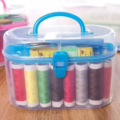 49pcs Sewing Accessories Portable Sewing Box Kitting Needle Quilting Thread Stitching Embroidery Craft Sewing Tools Supplies ► Photo 1/6