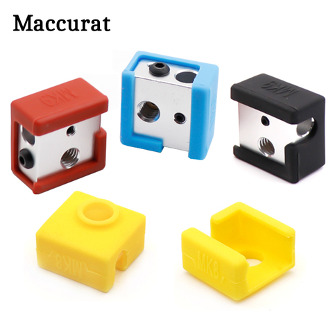 1pc 3D Printer MK8 Silicone Socks Block Heater Silicone Insulation cover for Replicator Anet a6 a8 i3 MK7 / MK8 / MK9 ► Photo 1/6