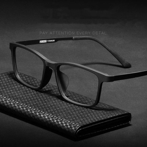 Comfortable Pure Titanium Frame Men And Women Square Myopia Glasses Frame Anti-Blue light Optical Prescription Frame HR3058 ► Photo 1/6