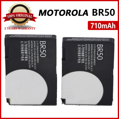 100% Real BR50 710mAh For Motorola Moto Razr V3 V3c V3E V3i V3m V3r V3t V3Z Pebl U6 Prolife 300 500 High quality Battery ► Photo 1/3