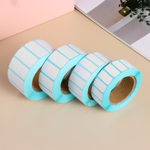 1000Pcs/Roll White Adhesive Paper Thermal Label Sticker Paper Supermarket Price Blank Label Direct Print Waterproof Stickers ► Photo 1/1