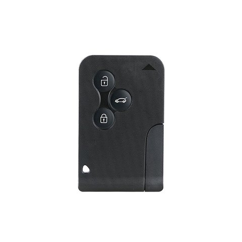 3 Button Smart Card For Renault Clio Logan Megane 2 3 Koleos Scenic Card Case Black Car Key Fob Shell With Small Key ► Photo 1/6