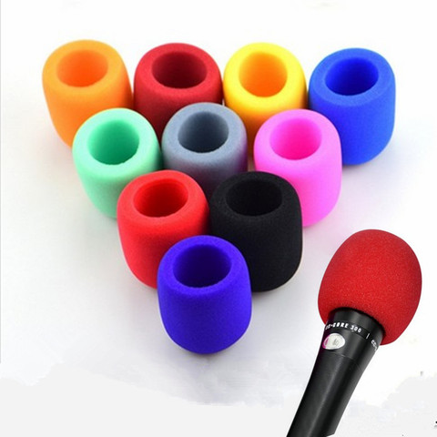 Thick Foam Microphone Cover Microphone Windscreen Sponge Cover Karaoke DJ Washable Mic Covers ► Photo 1/6