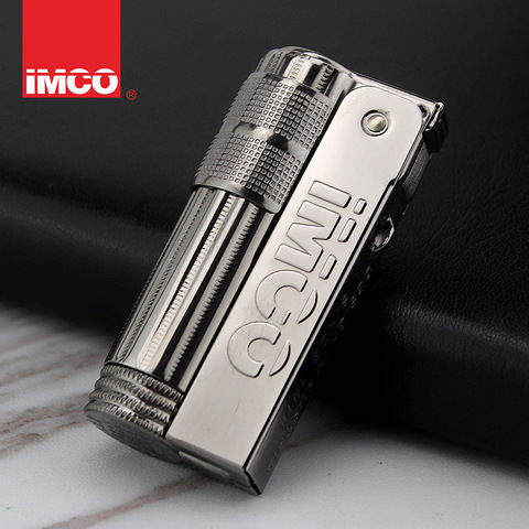 Original Austria IMCO brand metal vintage classic black Gasoline lighter,Novelty Triplex lighters Men's cigarette lighter,6700 ► Photo 1/6