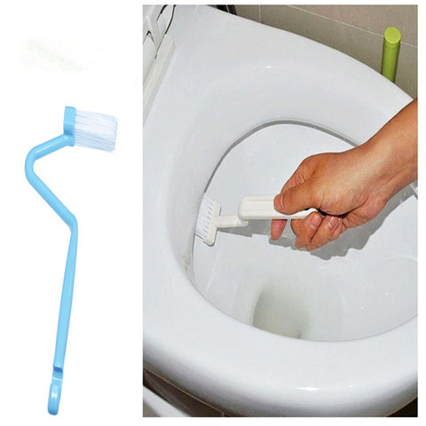 2022 1Pc V Shape Toilet Cleaning Brush Suspension Hand-held Cleaning Brush Bathroom Accessories Home Cleaning Tools ► Photo 1/4