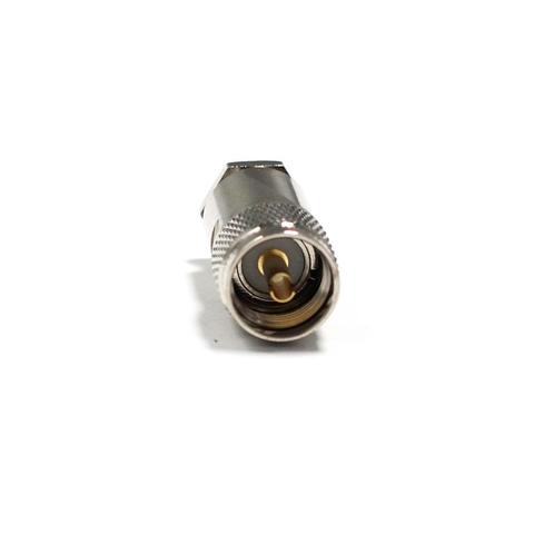 Brand New 1pc New UHF Male Plug Connector With For  RG8,RG213,LMR400  Straight   Nickelplated  Wholesale ► Photo 1/6