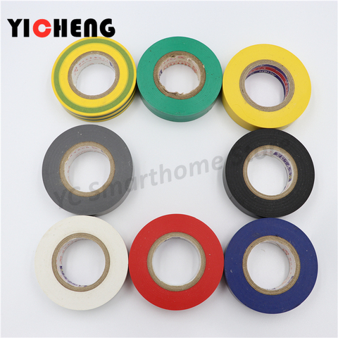 1Pcs Senior electrical tape insulation tape wire electrical PVC waterproof tape cloth width 1.7cm long 18 meters 8 colors ► Photo 1/6