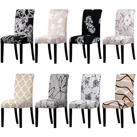 Printed Stretch Chair Cover Big Elastic Seat Chair Covers Office Chair Slipcovers Restaurant Banquet Hotel Home Decoration ► Photo 1/6