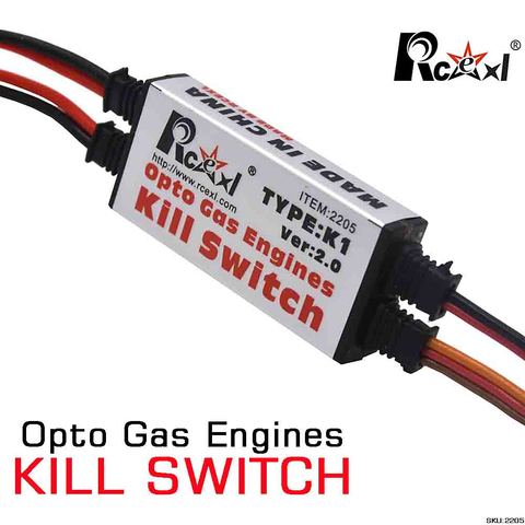 Rcexl Opto Gas Engine Kill Switch Shut Down Version 2.0 for RC Gasoline Airplane ► Photo 1/6