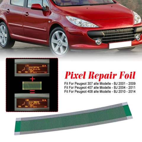 1Pcs Multi Info LCD Display Pixel Repair Foil Flat LCD Connector Dashboard Repair For Peugeot 307/407/408 ► Photo 1/6