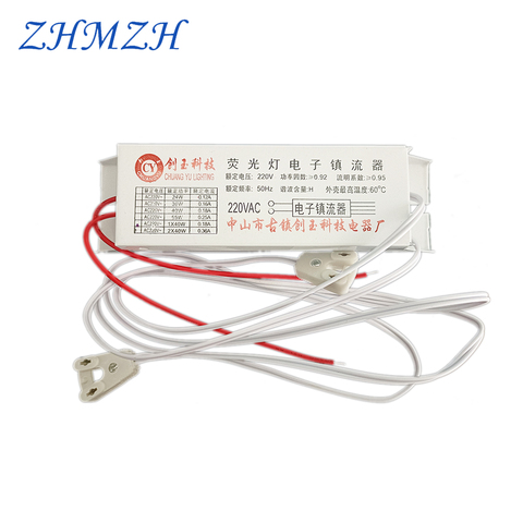 T8 Electronic Ballasts 20w 30w 36w 40w Universal 220V 50Hz Neon Lamp Ballast Fluorescent Lamps Rectifier 1 Output/2 Output CE UL ► Photo 1/4