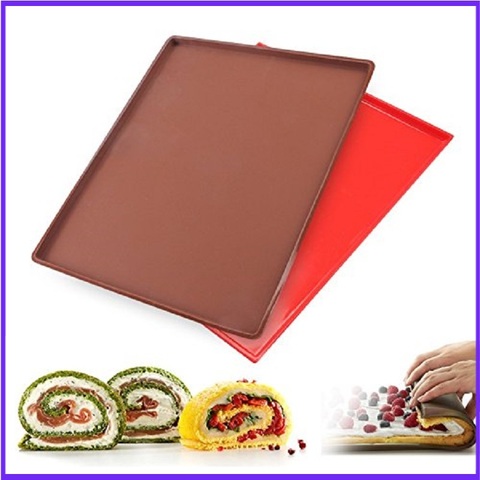 Dough Mat Non-Stick Silicone Baking Mat Pad Swiss Roll Baking Sheet Rolling Cake Cookie Macaron Bakeware Baking Tools ► Photo 1/5