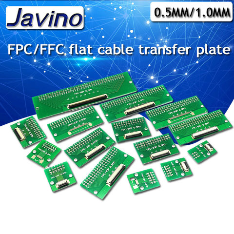 FPC/FFC flat cable transfer plate is directly inserted DIY 0.5 mm 1mm spacing connector 6P/8P/10P/20P/30P/40P/60P ► Photo 1/4