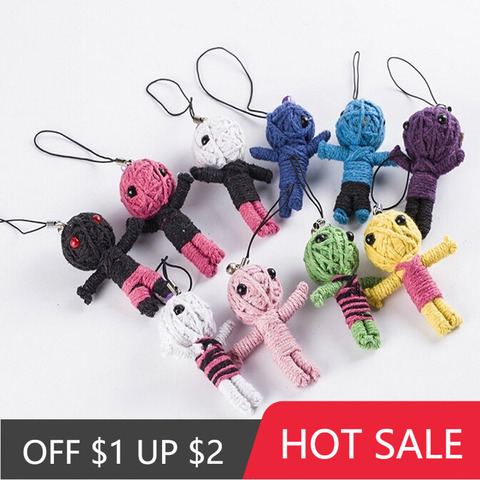 4pc New Voodoo Doll Key Chain Simple Birthday Gift Doll Key Ring Accessories Hot Sale 2022 ► Photo 1/6