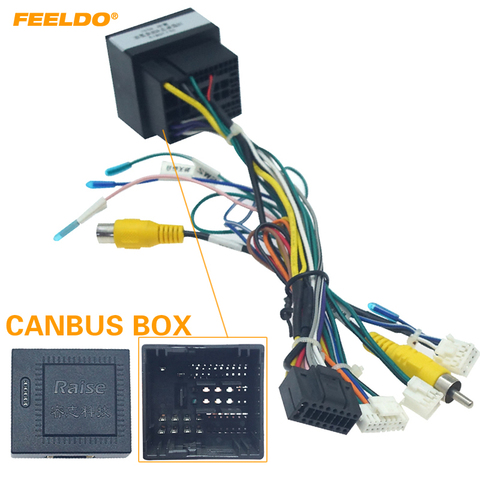FEELDO 16-pin Car Android Stereo Wiring Harness For Peugeot 308(2016)/4008(2017)/508L(2022)/Citroen C3 XR(2022)/C5 AIRCROSS(2017 ► Photo 1/6
