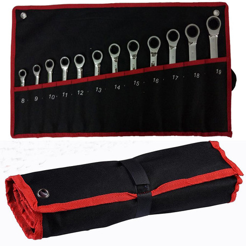 Ratchet Combination Wrench Set  Chrome Vanadium Steel  Wrench Set Car Repair Tools A Set of Wrench ► Photo 1/6