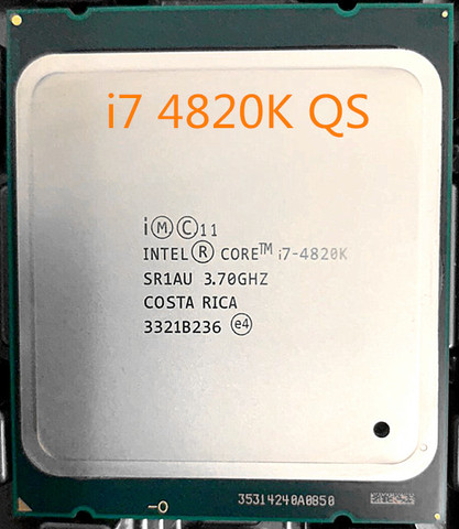 free shipping intel i7-4820k QS i7 4820K QS (3.7Ghz/4 cores/LGA 2011)Desktop CPU scrattered pieces ► Photo 1/2