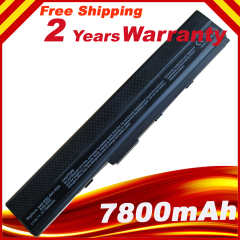 7800mAh battery for Asus K42JK K42JR K42J V K52 K52 Series K52J K52JB K52JC K52JE K52JK ► Photo 1/5