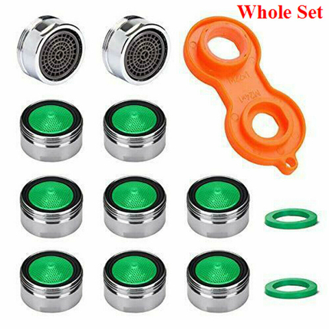 10 Pcs Faucet Tap Water Saving Aerator Copper with Faucet Aerator Wrench Jet Regulators Filter Spare Part for Kitchen Bath Tools ► Photo 1/6