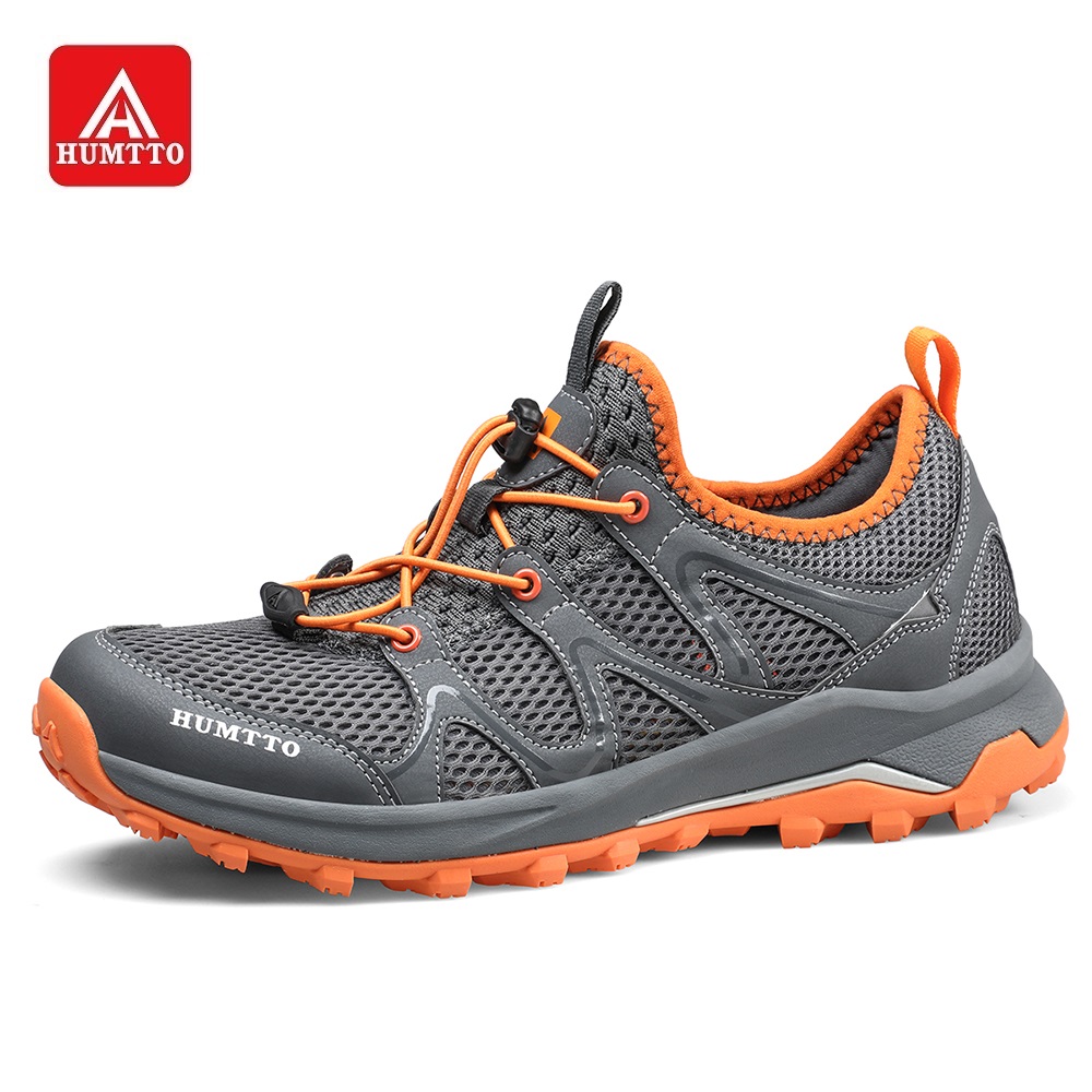 HUMTTO Outdoor Hiking Shoes Men Trekking Shoes Lace Up Tourism Camping