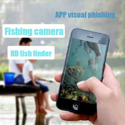 Underwater camera 5 mega-pixel visual fishing WiFi connection Phone tablet 8LED illuminated fish finder Fishing accessories ► Photo 1/6