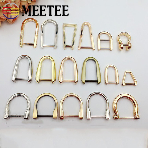 5pcs Detachable Screw D Buckle U Ring Metal Bag Chain Adjuster Hanger Hooks Clasp Handle Connector DIY Handbag Accessories ► Photo 1/6