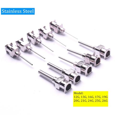 Stainless Steel 10Pcs 12G To 26G Dispenser Dispensing Syringe Needle Tip Set for Large Space Precision Dispensing Equipment Tool ► Photo 1/4