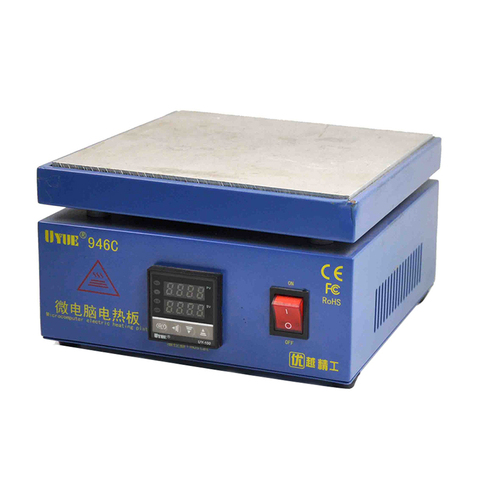 UYUE 946C Hot Plate Preheat LCD Digital Preheating Station for PCB SMD heating touch screen separate micro-computer control ► Photo 1/4