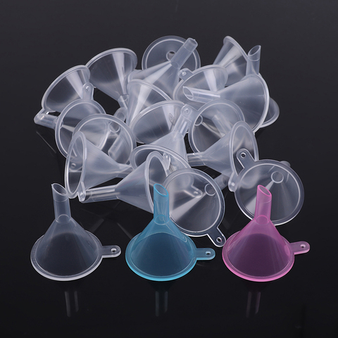 20pcs/lot Small Plastic For Perfume Diffuser Bottle Mini Liquid Oil Funnels Lab Tools ► Photo 1/6