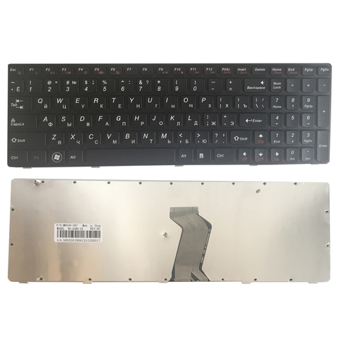 Russian Keyboard for Lenovo G580 Z580 Z580A G585 Z585 RU BLACK FRAME Laptop Keyboard ► Photo 1/5