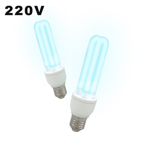 253.7nm High Ozone Ultraviolet Sterilizing Lamp Bulbs E27 UVC Disinfection Bulbs AC220-240V 15W UV-C Light Bulb for Living Room ► Photo 1/6