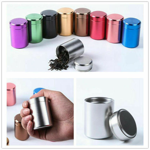 Premium Aircraft Aluminum Airtight Stash Jar 1.3 Inches Multi-Use Vacuum Seal Portable Storage Container ► Photo 1/6