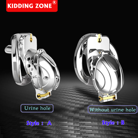 CHASTE BIRD 2022 New Arrival Metal Openable Ring Quick Disassemble Cap Flip Design Male Chastity Device Vent Hole Cage Adult Toy ► Photo 1/6